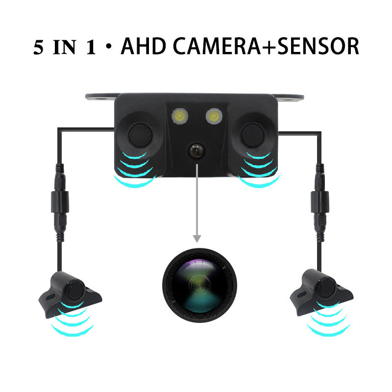 12V 24V Video parking sensor 120 degree car night vision front camera system for Forklift truck Trailer PZ453