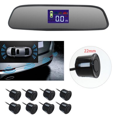 8pcs 22mm front rear parking sensor system with