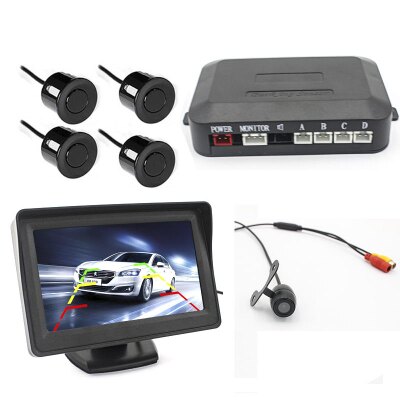 PZ602-C Car Video Parking Sensor System With 4.3 Inch Monitor