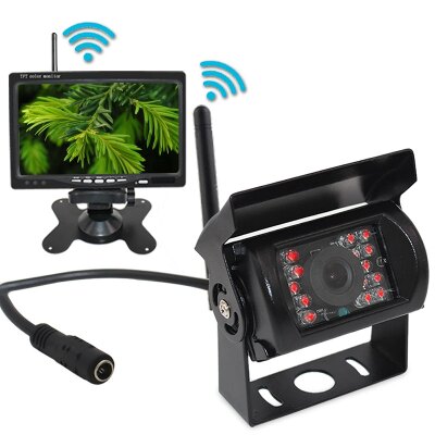 Digital wireless rear view truck camera system car reverse camera with 7 inch monitor monitoring system PZ607-W-A