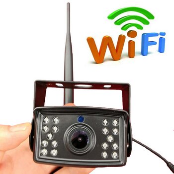 WIFI Vehicle Backup Camera for Bus Van Caravan Truck RV Camper Work with IOS Iphone and Android Smart Devices PZ470-A